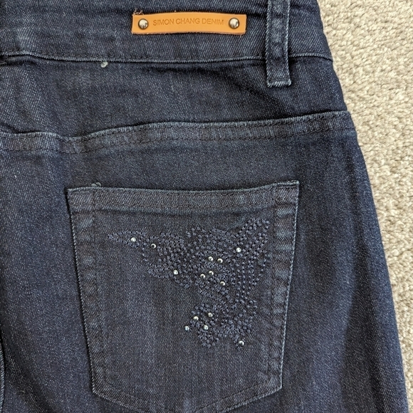 LAURA petites Simon Chang denim pants size 8 BNWT - Picture 10 of 10